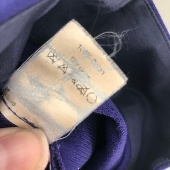 J. Crew Factory Bright Purple 100% Cotton Pencil Mini Skirt 10 - Picture 4 of 5